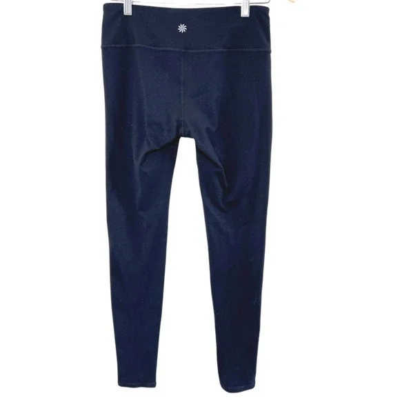 Athleta Womens Black High Waisted Athletic Yoga Stretch Ankle Leggings Size S - Picture 4 of 8